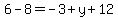 6-8+=+-3%2By%2B12