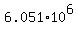 6.051%2A10%5E6