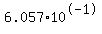 6.057%2A10%5E-1
