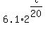 6.1%2A2%5E%28t%2F20%29