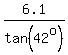 6.1%2Ftan%2842%5Eo%29