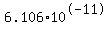 6.106%2A10%5E-11