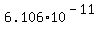 6.106+%2A+10%5E%28-11%29