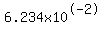 6.234x10%5E-2