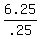 6.25%2F.25