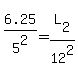 6.25%2F5%5E2=L%5B2%5D%2F12%5E2
