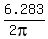 6.283%2F%282pi%29