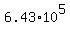 6.43%2A10%5E5+