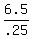 6.5%2F.25