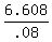 6.608%2F.08
