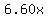 6.60x