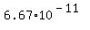 6.67%2A10%5E%28-11%29