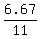 6.67%2F11
