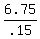 6.75%2F.15