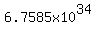 6.7585x10%5E34