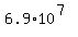 6.9+%2A+10%5E%287%29