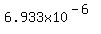 6.933x10%5E%28-6%29