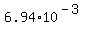 6.94+%2A+10%5E%28-3%29