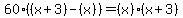 60%28%28x%2B3%29-%28x%29%29=%28x%29%28x%2B3%29