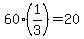 60%281%2F3%29=20