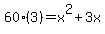 60%283%29=x%5E2%2B3x