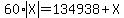 60%2Aabs%28X%29=134938%2BX