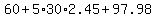 60%2B5%2A30%2A2.45%2B97.98