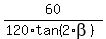 60%2F%28120%2Atan%282%2Abeta%29%29