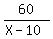 60%2F%28X-10%29