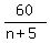 60%2F%28n%2B5%29