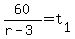 60%2F%28r-3%29=t%5B1%5D