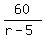 60%2F%28r-5%29