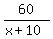 60%2F%28x%2B10%29