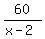 60%2F%28x-2%29