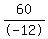 60%2F-+12