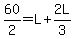 60%2F2=L%2B2L%2F3