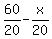 60%2F20+-+x%2F20