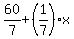 60%2F7%2B%281%2F7%29%2Ax