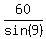 60%2Fsin%289%29