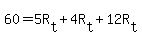 60=5R%5Bt%5D%2B4R%5Bt%5D%2B12R%5Bt%5D