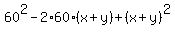 60%5E2+-+2%2A60%2A%28x%2By%29+%2B+%28x%2By%29%5E2