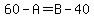 60+-+A+=+B+-+40