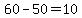 60-50+=+10