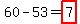 60-53=highlight%287%29