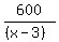 600%2F%28%28x-3%29%29