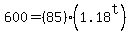 600+=+%2885%29%281.18%5Et%29