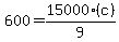 600+=+15000%28c%29%2F9