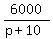 6000%2F%28p%2B10%29
