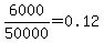 6000%2F50000+=+0.12