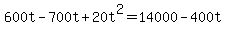 600t-700t%2B20t%5E2=14000-400t